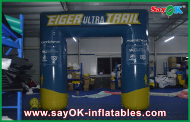 Inflatable Gantry Double Stitching Inflatable Entrance Arch Dengan Pencetakan Logo Hangout 6x3m