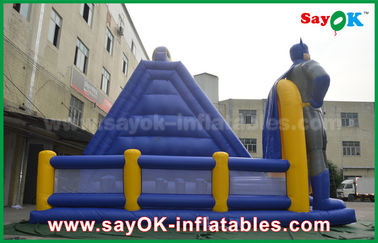 Blow Up Slip N Slide / Adult Games Jumbo Inflatable Bouncer Dry Slide dengan Digital Printing