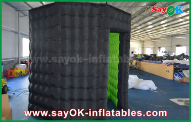 Inflatable Photo Studio White / Black Octagon Photo Booth Tiup Dengan Kuat Tahan Angin 16 Kg