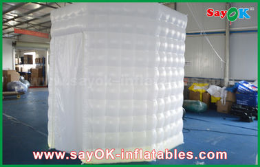 Inflatable Photo Booth Enclosure PVC Coated Inflatable Octagon Mobile Photo Booth Tent Dengan Lampu LED