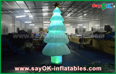 3m Inflatable Light Dekorasi LED Lighting Pohon Natal Dengan Bahan Nylon