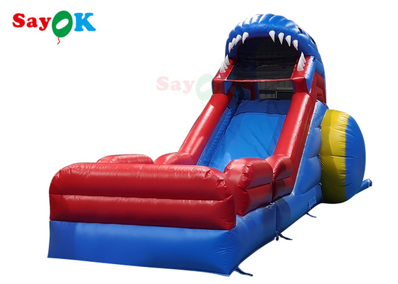 Raksasa dewasa Bounce House Commercial Inflatable Slides Pastel Rotating Obstacles Game Inflatable Water Slides Untuk Anak-anak