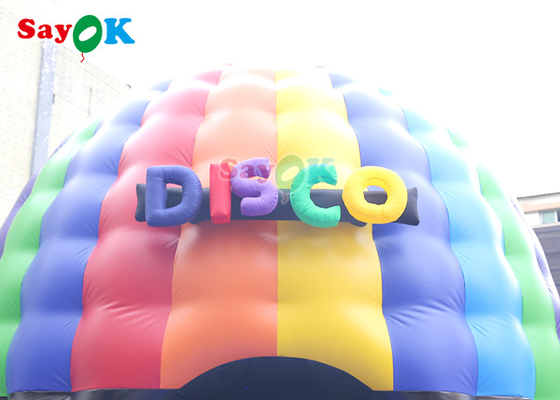 5m 16.5ft Disco Dome Inflatable Bounce House Dengan Disco Light