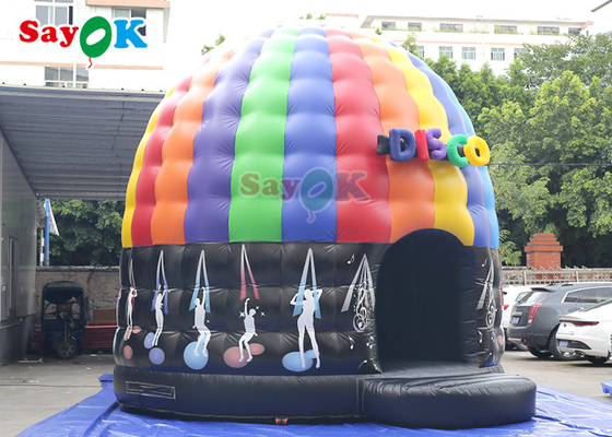 5m 16.5ft Disco Dome Inflatable Bounce House Dengan Disco Light