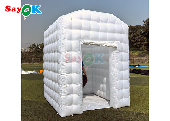 White Inflatable Hot Yoga Dome Tent Untuk Rumah Ruang Yoga Pribadi Portable