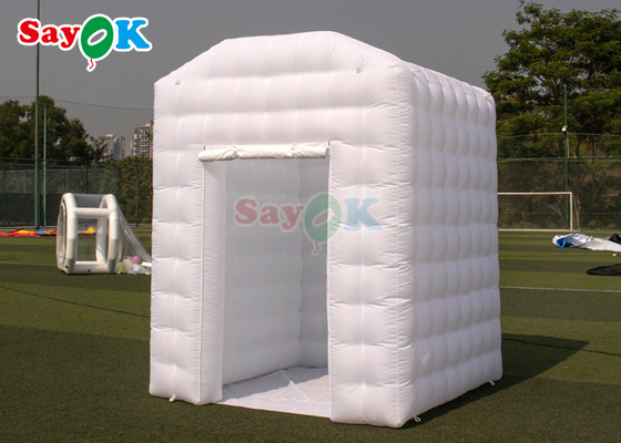 White Inflatable Hot Yoga Dome Tent Untuk Rumah Ruang Yoga Pribadi Portable