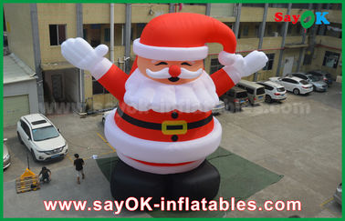Big Lovely Luar Inflatable Santa Claus untuk Dekorasi Natal