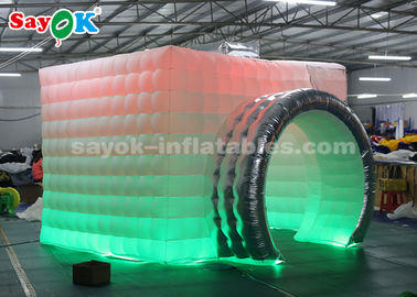 Portable Photo Booth Inflatable Photo Studio Ringan Inflatable Photo Booth Double LED Strips Untuk Pameran Dagang