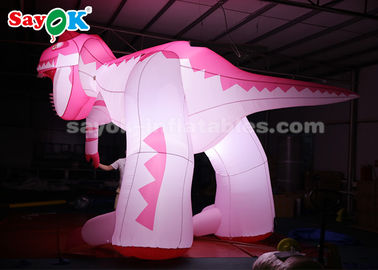 Karakter Inflatable 4m Pink Dinosaur Inflatable Untuk Dekorasi Perayaan