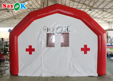 Tenda Tiang Tiup Rumah Sakit Seluler Kedap Udara Besar Tenda Medis Tiup Untuk Mengatur Tempat Tidur Medis