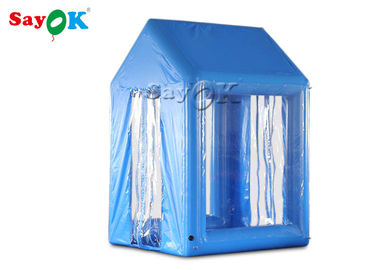 2x2x3 M Biru PVC Tiup Medis Tenda Desinfeksi Atomisasi Manusia Pintu