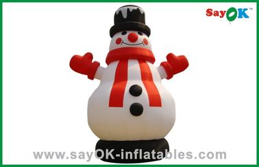 Besar Natal Snowman Inflatable Liburan Dekorasi Oxford Cloth