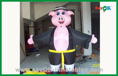 Karakter Inflatable Anak-anak Bounce Rumah Inflatable Babi Karakter Kartun Besar Hewan Inflatable