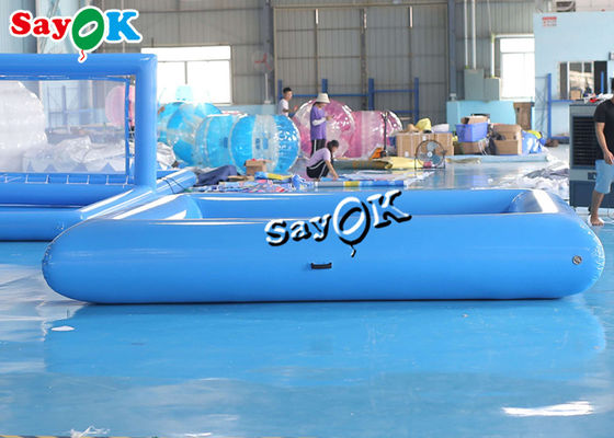Toys kolam renang kembung biru kecil komersial anak-anak kolam renang kembung dengan pompa 4x4x0.6mH
