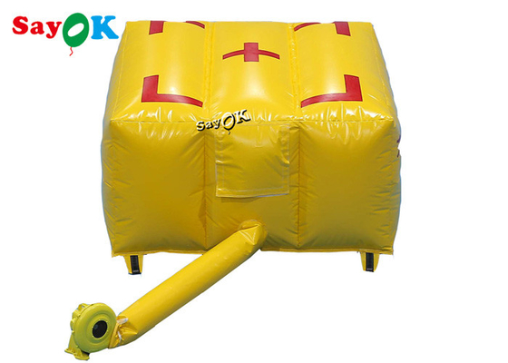 2x2x1mH Kustom Produk Tiup Kuning Pemadam Kebakaran Airbag Penyelamatan Darurat Bantalan Udara Keselamatan