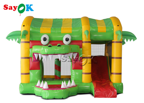 Buaya Kecil Multifungsi Inflatable Bounce Castle House Slide Disesuaikan Untuk Anak-Anak